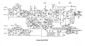 Ampeg GV22 schematic circuit diagram